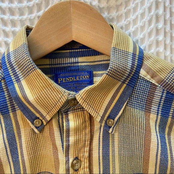 Pendleton Vintage Virgin Wool Flannel Button Down - Picture 3 of 15